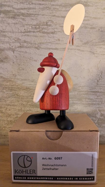Weihnachtsmann Zettelhalter
